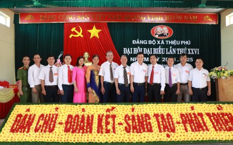 Đảng bộ xã Thiệu Phú tổ chức Đại hội đại biểu Đảng bộ xã lần thứ XXVI, nhiệm kỳ 2020 - 2025